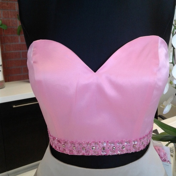 Rachel Allan 7519 Pink/Nude - Picture 3 of 3